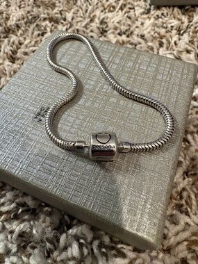 Persona Silver Tone Snake Chain Bracelet